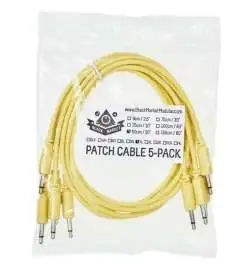 Black Market Modular Patch Cables 250mm Yellow (5-Pack)