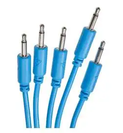 Black Market Modular Patch Cables 250mm Blue (5-Pack)