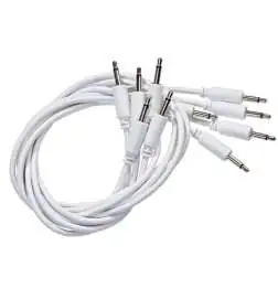 Black Market Modular Patch Cables 250mm White (5-Pack)