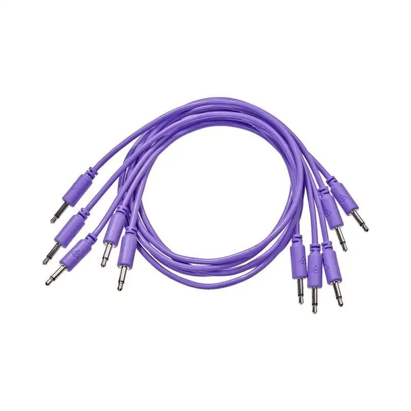 Black Market Modular Patch Cables 750mm Violet (5-Pack)