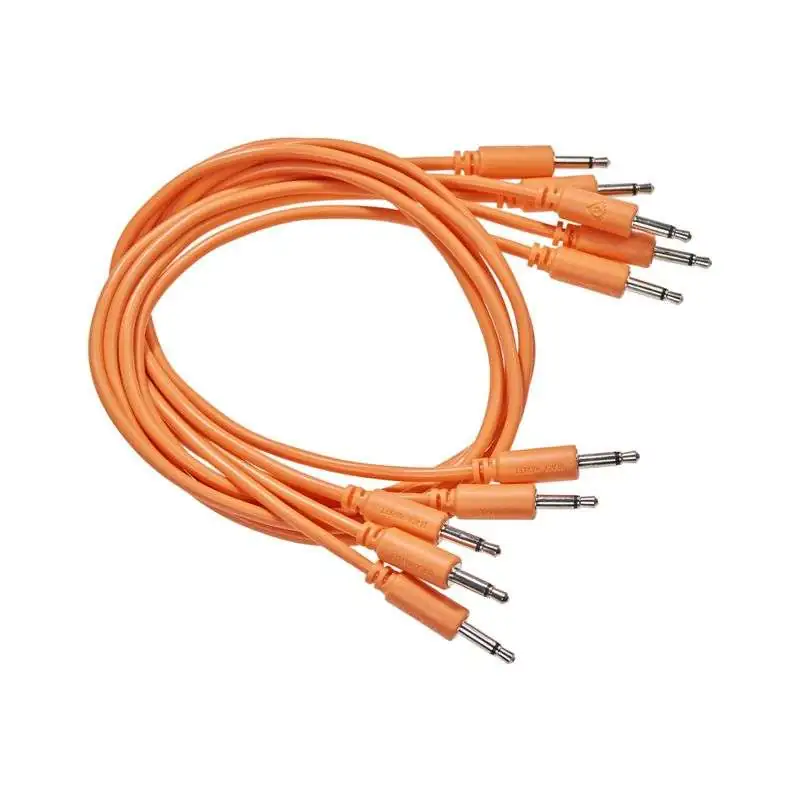 Black Market Modular Patch Cables 90mm Orange (5-Pack)