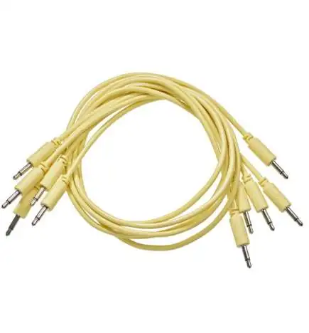 Black Market Modular Patch Cables 500mm Yellow (5-Pack)