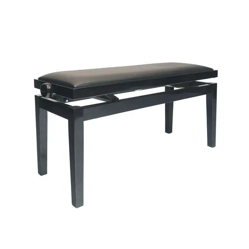 Burghardt 106 Duett Bench - Black Polished - Leather Burghardt 106 Duett Bench - Black Polished - Leather