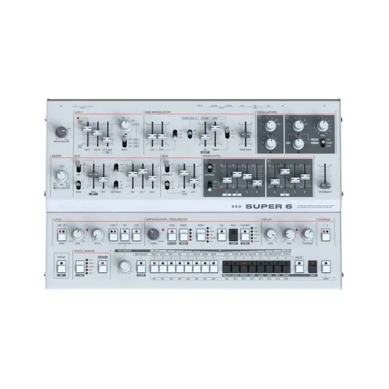 UDO Audio Super 6 Desktop white Synth