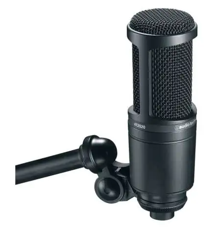 Audio-Technica AT 2020 Microfone Cond. Cardióide incl. Suporte e saco