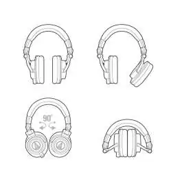 Audio-Technica ATH M50X Cuffie chiuse
