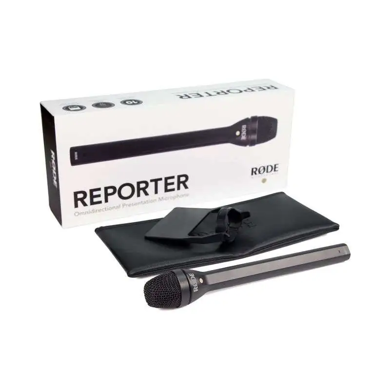 Rode Reporter Microfone de reportagem dinâmico,Omni