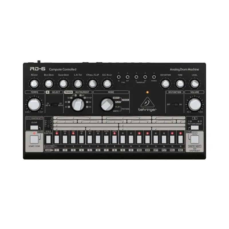Behringer RD-6 BK Rhythm Designer Drumcomputer Behringer RD-6 BK Rhythm Designer Drumcomputer