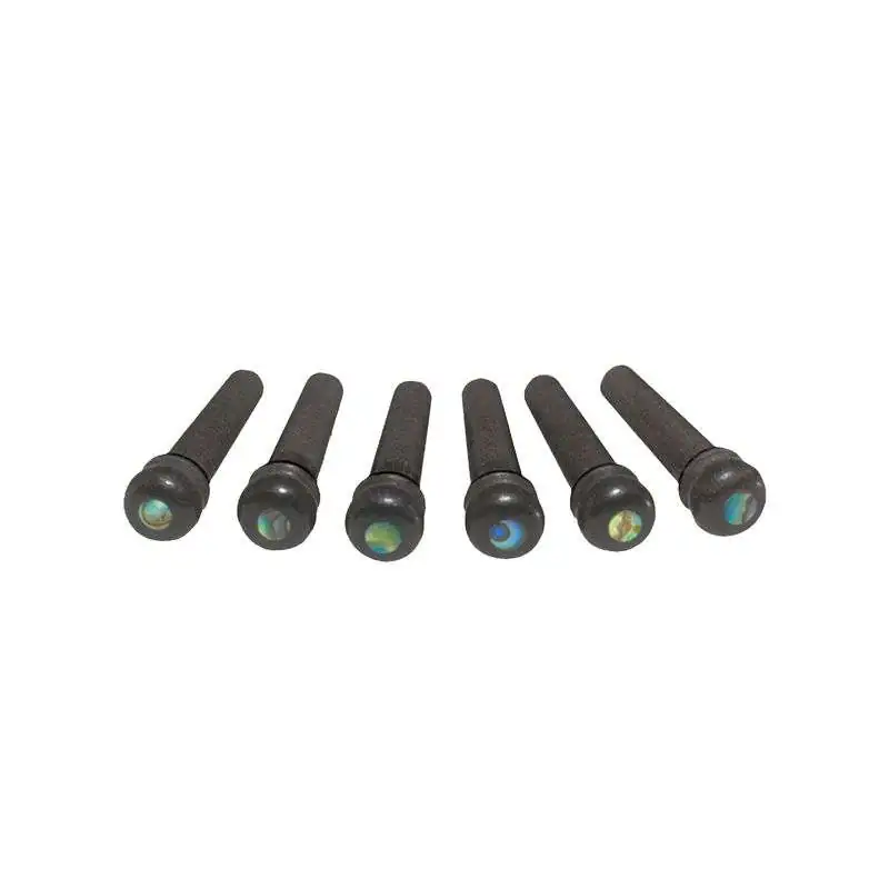 Taylor Bridge Pins Ebony with Abalone Dot