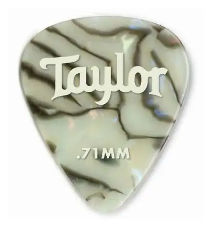Taylor Celluloid 351 Picks 0.71 Abalone, 12-Pack