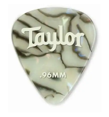Taylor Celluloid 351 Picks 0.96 Abalone, 12-Pack