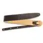 Taylor 2.5" Leather Strap Chocolate Brown