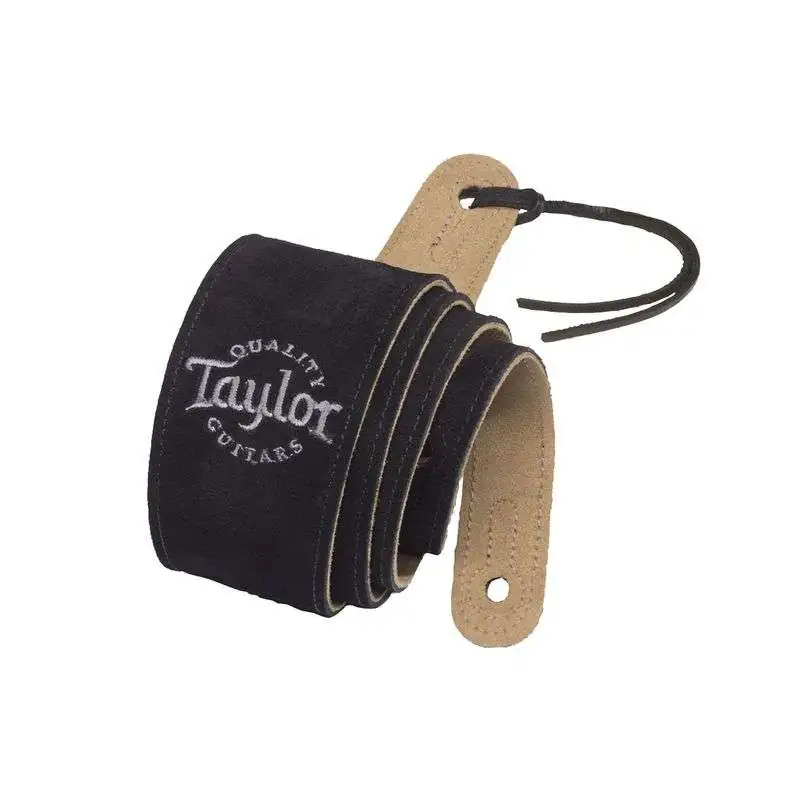 Taylor Black Suede Logo Strap