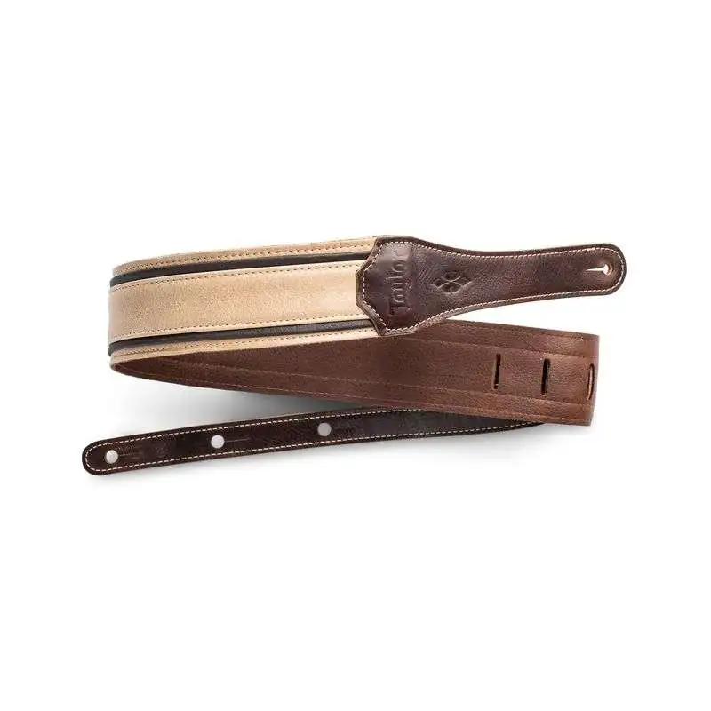 Taylor Reflection Strap 2.5" Light Spruce/Ebony Leather