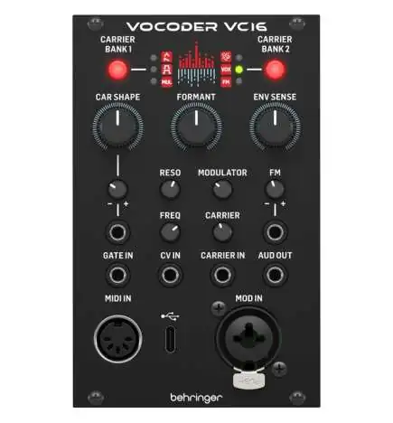 Behringer Vocoder VC16 Effect Module