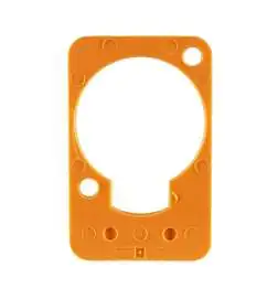 Neutrik DSS-3 schriftplaat orange