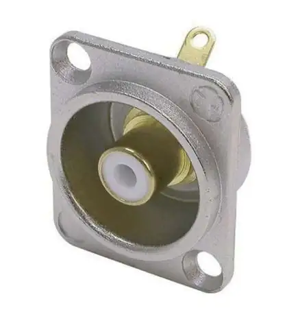 Neutrik NF2D-2 Fiche encastrable cinch blanche
