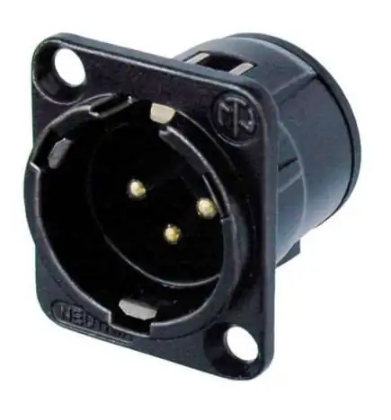 Neutrik NC3MD-V-B Conector de chasis