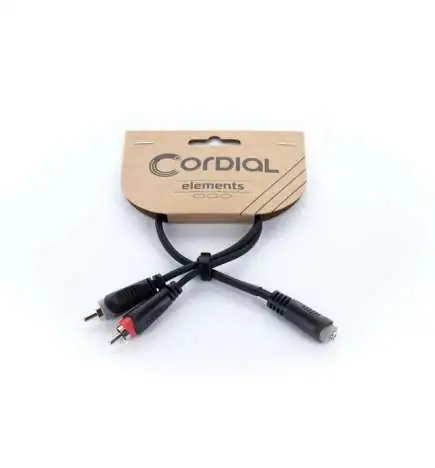 Cordial EY 0.3 YCC Câble Adaptateur Y 0,3 m