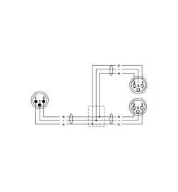 Cordial CFY 0,3 MFF Y Adapter Cable 0,3 m