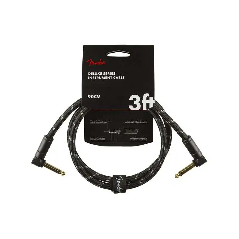 Fender Deluxe Tweed Patch Cable BLK 90 cm