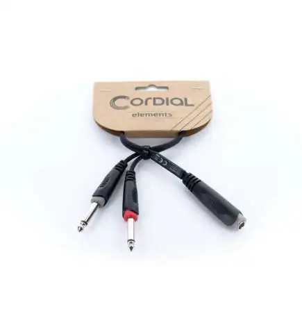 Cordial EY 0.3 KPP Câble Adaptateur Y 0,3 m