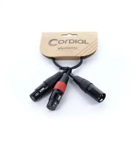 Cordial EY 0.3 MFF Câble Adaptateur Y 0,3 m
