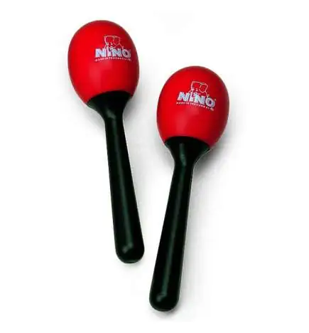 Meinl Plastic Egg Maracas NINO569R, Rot