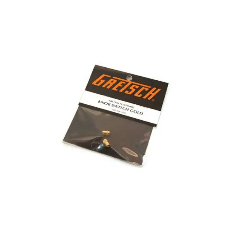 Gretsch knopf, schroefbaar goud, 2 st.