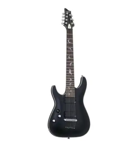 Schecter Damien Platinum-7 LH Satin Black