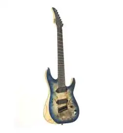 Schecter Reaper-7 Multiscale Satin Sky Burst