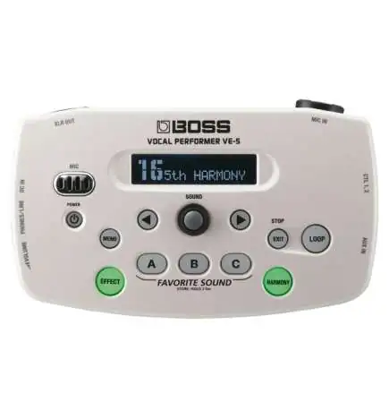 Boss VE-5 Vocal Performer blanc