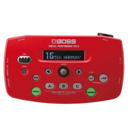 Boss VE-5 Vocal Performer rouge