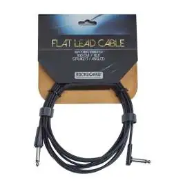 Rockboard Flat Instrument Cable Straight Angled 3 m