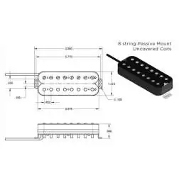 Seymour Duncan Nazgul 8-String Passive Mount Black
