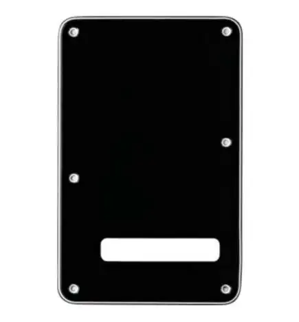 Fender Strat Tremolo Backplate Black 3 capas