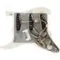Fender Pre-Wired Strat Pickguard, Tex Mex SSS Parchment