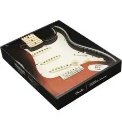 Fender Pre-Wired Strat Pickguard, Tex Mex SSS Parchment