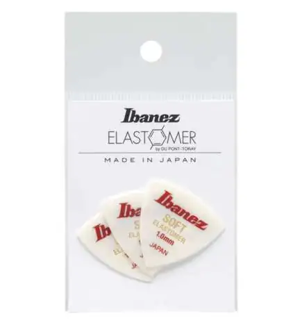 Ibanez BEL8ST10 Elastomer Triangle Guitar Pick Soft 1.0mm (3-Pack)