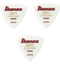 Ibanez BEL8ST10 Elastomer Picks Soft White