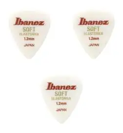 Ibanez BEL14ST12 Elastomer Picks Soft White