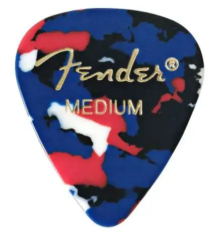 Fender Picks 351 Confetti medium 12-Pack Classic Celluloid