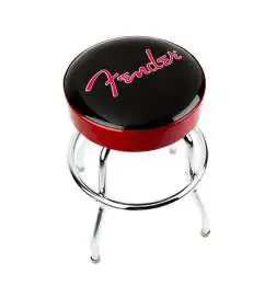 Fender Barstool 24 Red Sparkle Logo