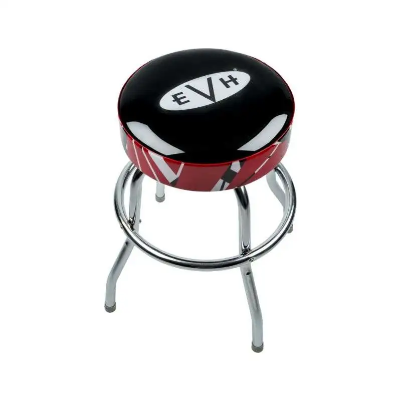 EVH Logo Barstool with Striped Trim 24"