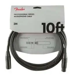 Fender Professional Mircrophone Cable BLK 3 m