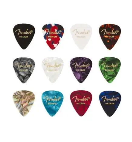 Fender 351 Picks Celluloid Medley Medium