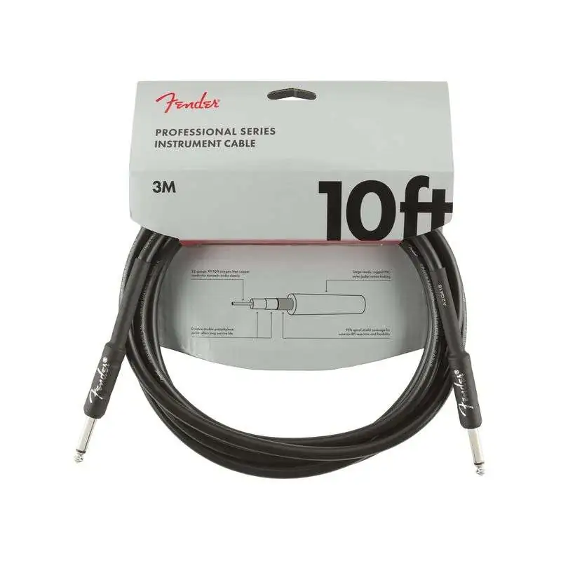 Fender Professional Instrument Cable BLK 3 m