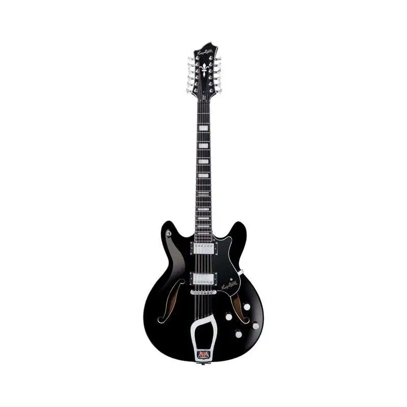Hagstrom Viking Deluxe 12-String Black