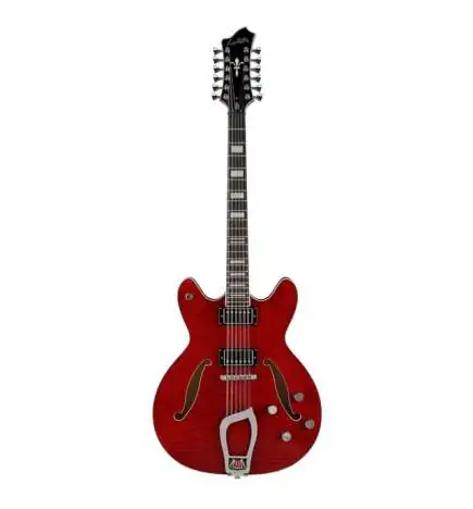 Hagstrom Viking Deluxe 12-String Wild Cherry Transparent
