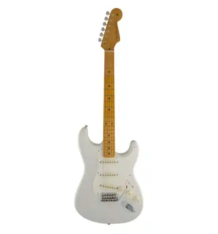 Fender AS Eric Johnson Stratocaster White Blonde US, étui Cre.Tol.